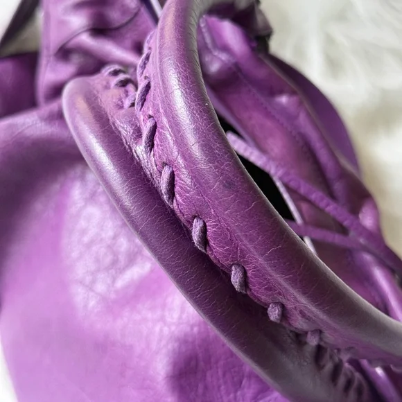 BALENCIAGA CITY BAG SUPER RARE ULTRAVIOLET PURPLE F/W 2013 CLASSIC CITY - Picture 9 of 14